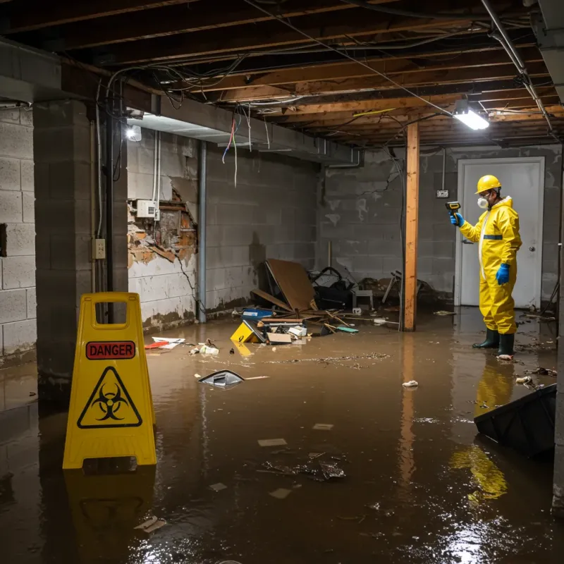 Flooded Basement Electrical Hazard in Haiku-Pauwela, HI Property