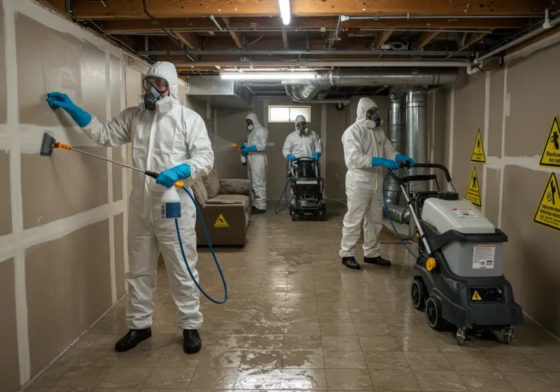 Basement Moisture Removal and Structural Drying process in Haiku-Pauwela, HI